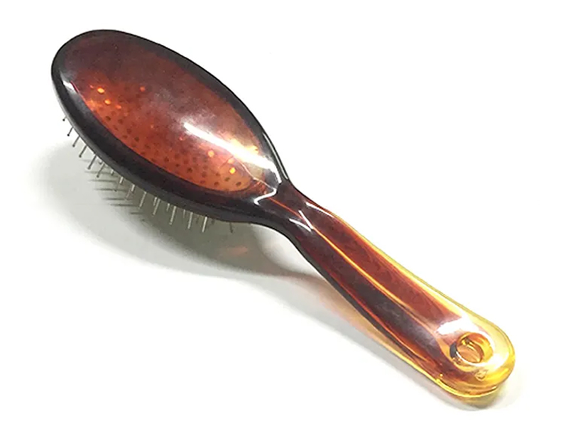 Escova de cabelo para massagem na cabeça de cor âmbar