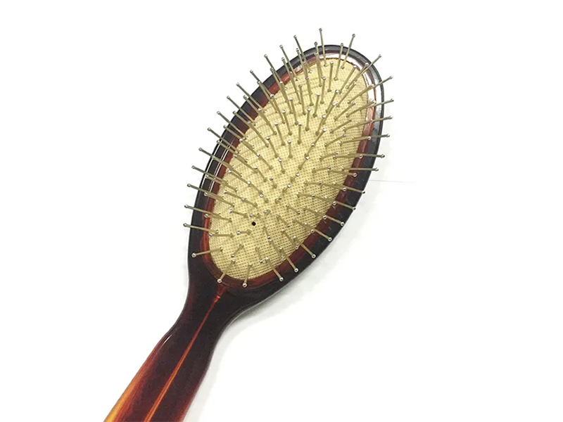Escova de cabelo para massagem na cabeça de cor âmbar