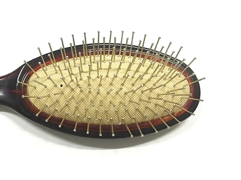 Escova de cabelo para massagem na cabeça de cor âmbar