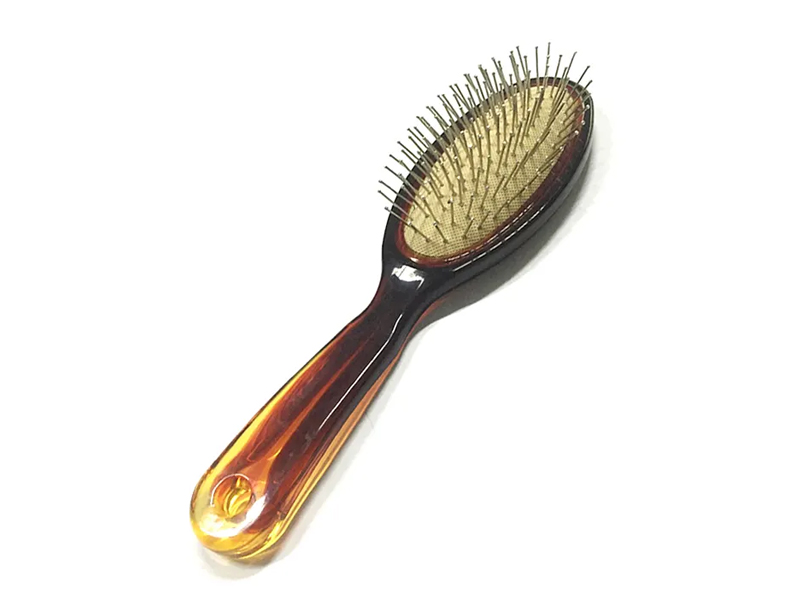 Escova de cabelo para massagem na cabeça de cor âmbar
