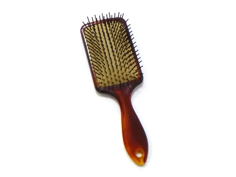 Escova de cabelo desembaraçante âmbar