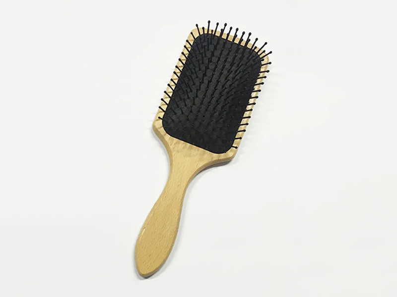 Escova de cabelo de madeira e bambu BSCI