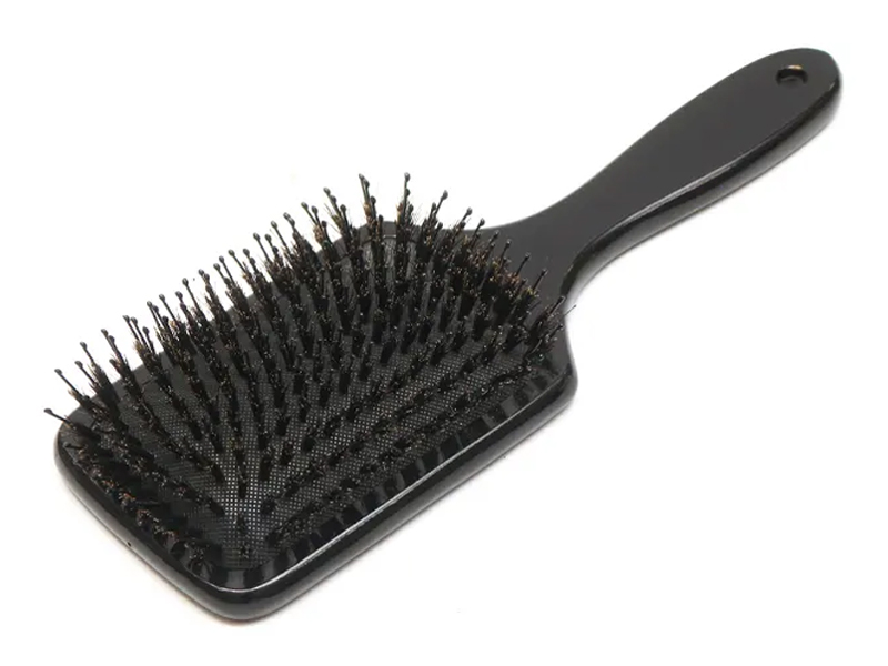 Escova de remo para desembaraçar bambu de madeira natural