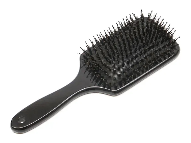 Escova de remo para desembaraçar bambu de madeira natural