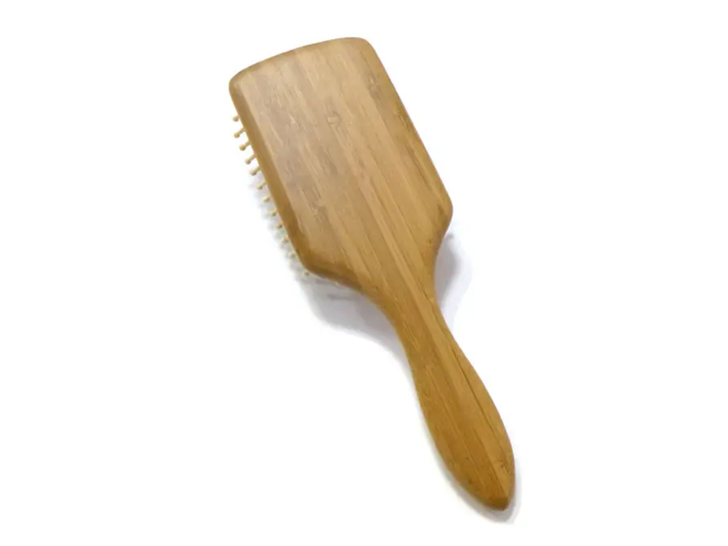 Escova de cabelo para desembaraçar bambu