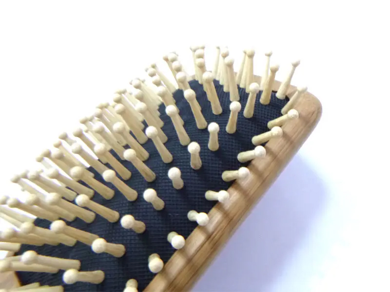 Escova de cabelo para desembaraçar bambu
