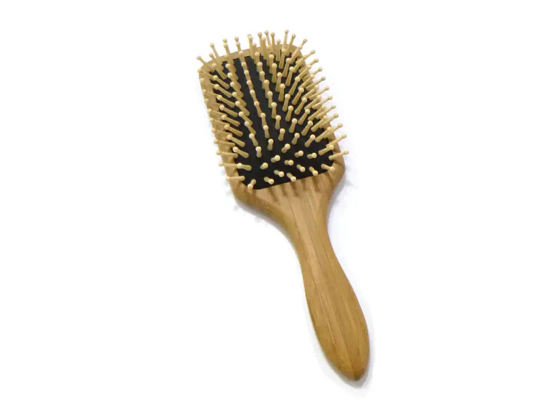 Escova de cabelo para desembaraçar bambu