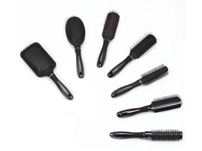 Conjunto de escova de cabelo de plástico