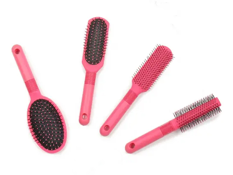 Conjunto de escova de cabelo para desembaraçar de toque suave