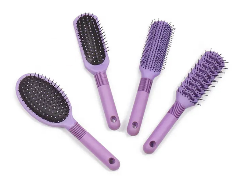 Conjunto de escova de cabelo para desembaraçar de toque suave