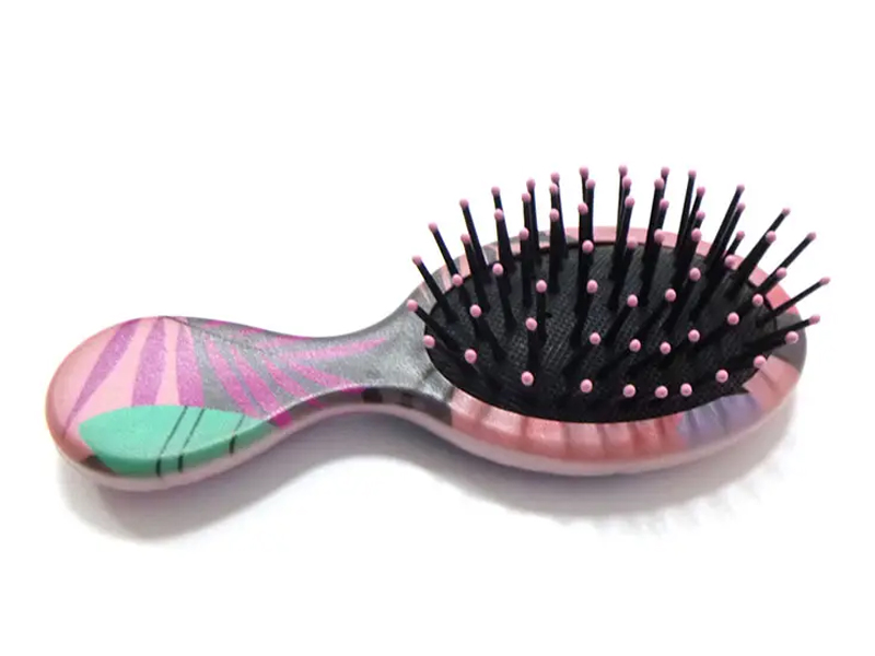 Pente para colorir para massageador de cabelo com remo para desembaraçar bebê