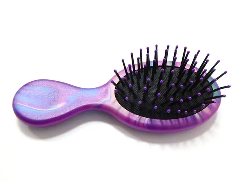 Pente para colorir para massageador de cabelo com remo para desembaraçar bebê